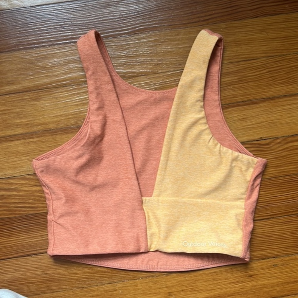 Outdoor Voices Venus Two Tone Sports Bra /Crop Top